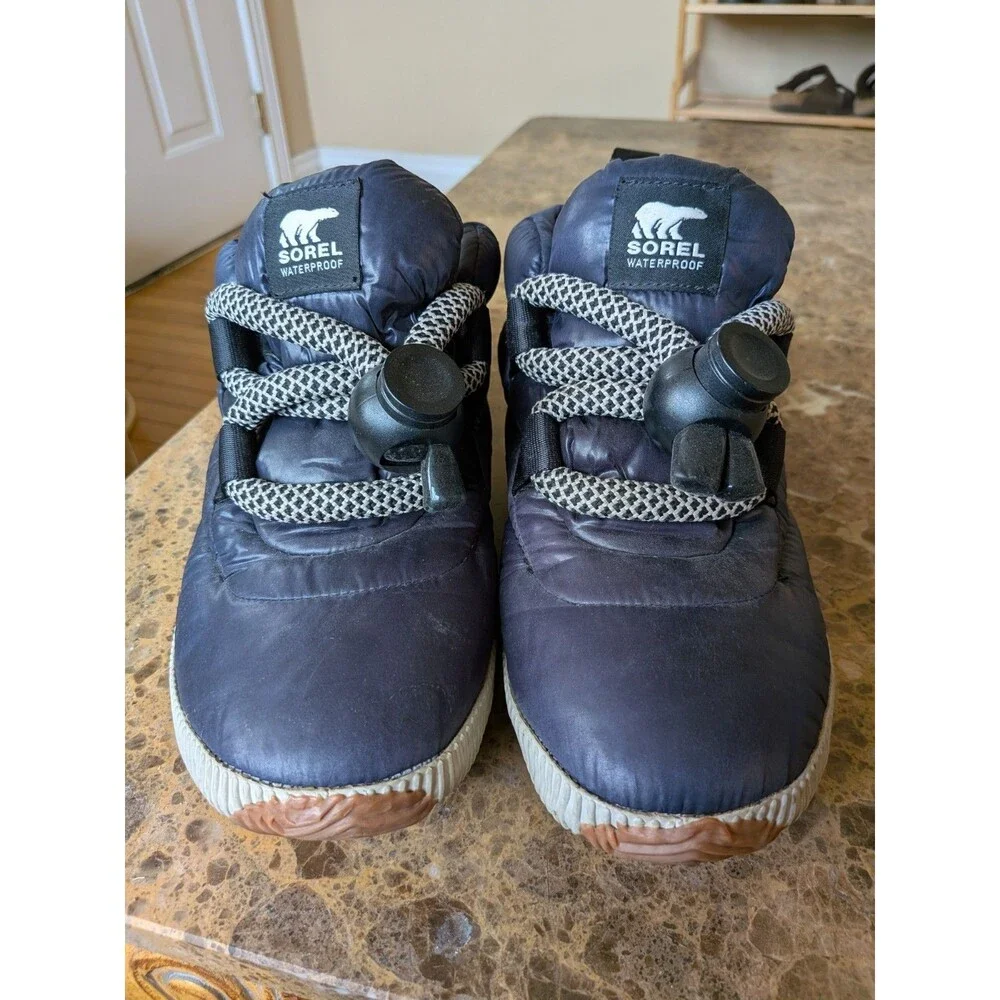 Sorel Out N About Puffy Lace Womens Boots Size US 8 Blue‎